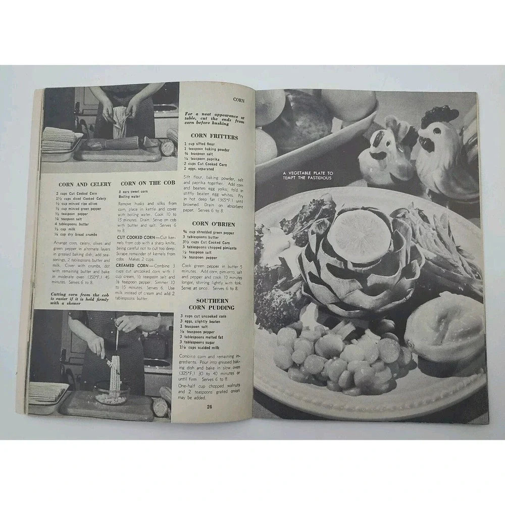 1953 RECIPES COOKBOOK Book 250 Ways to Serve Fresh Vegetables SEE B38.1GA000